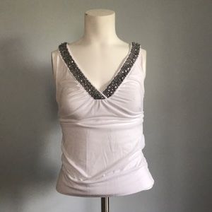 Sequins trimmed top